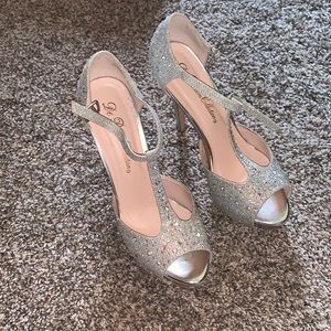 Bedazzled high heels